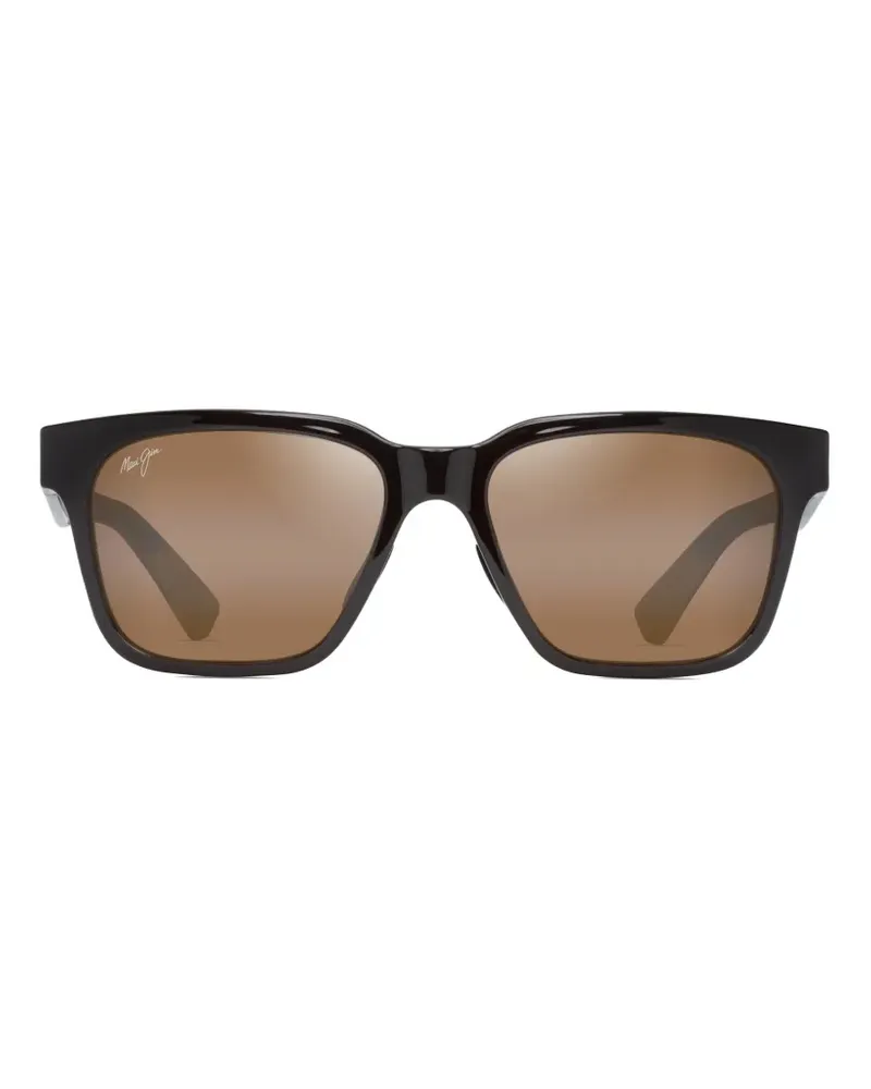 Maui Jim Punikai Sonnenbrille mit eckigem Gestell - Braun Braun