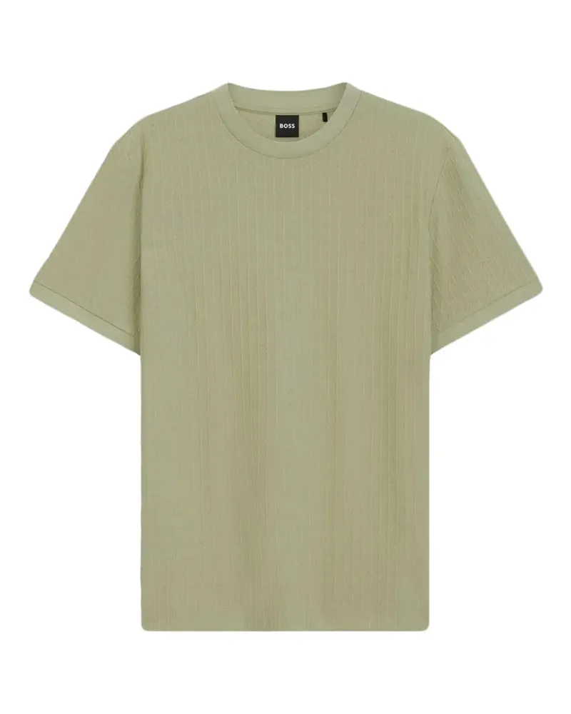 HUGO BOSS Strukturiertes T-Shirt - Grün Grün