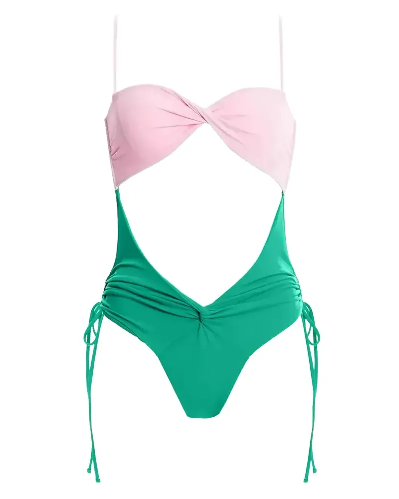 AGUA BENDITA cutout tie swimsuit - Grün Grün