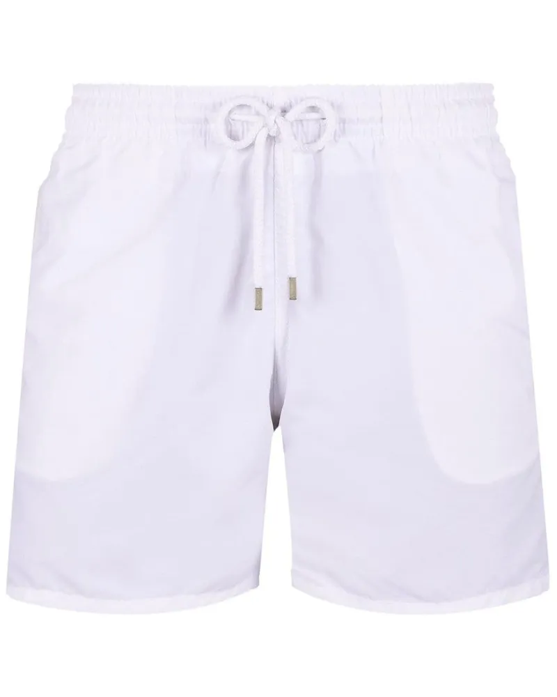 Vilebrequin Badeshorts mit Logo-Applikation - Weiß Weiß