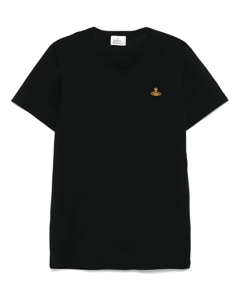 Vivienne Westwood Besticktes T-Shirt - Schwarz Schwarz