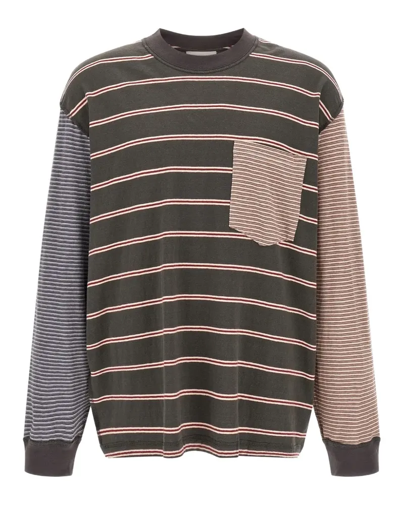 Song For The Mute Gestreifter Pullover - Grau Grau