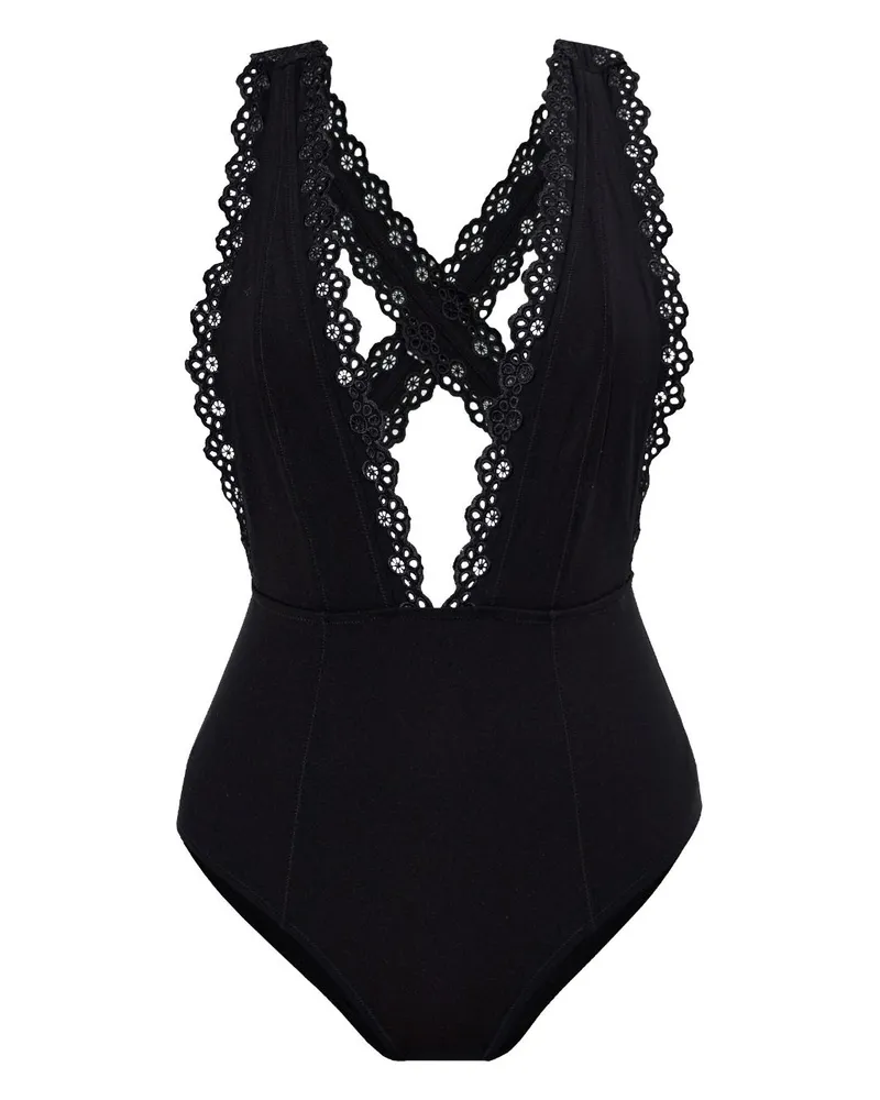 Ulla Johnson Ophelia Maillot Badeanzug - Schwarz Schwarz
