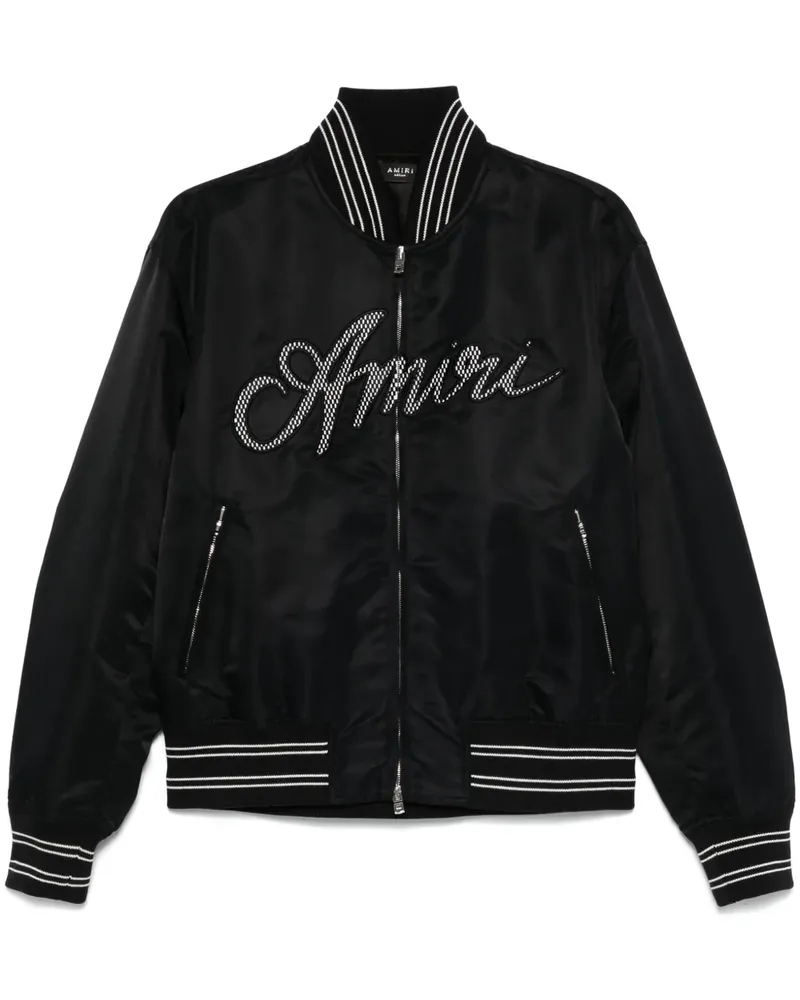 Amiri Script Bomberjacke - Schwarz Schwarz