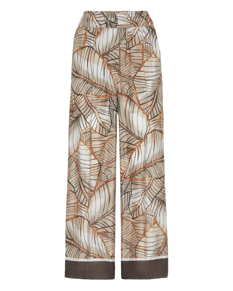 Brunello Cucinelli Hose mit Papyrus-Print - Nude Nude