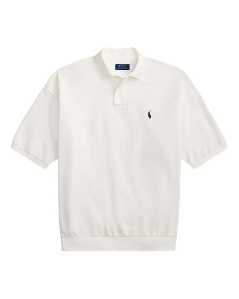 Ralph Lauren Geripptes Poloshirt - Weiß Weiß