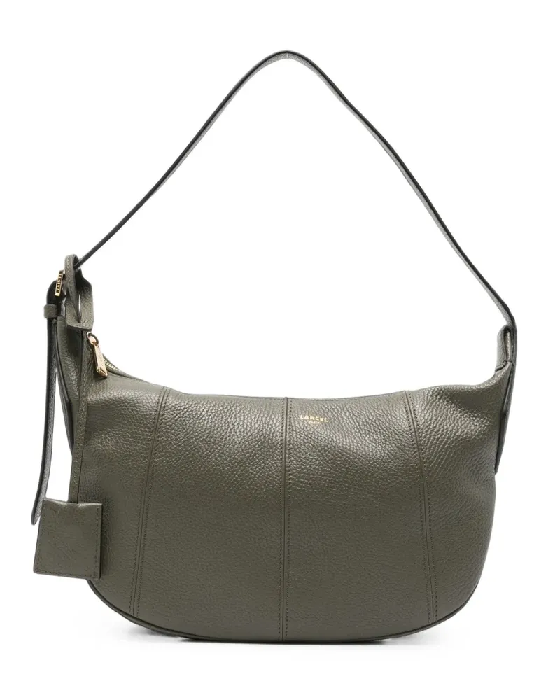 Lancel Schultertasche aus gekörntem Leder - Grün Grün