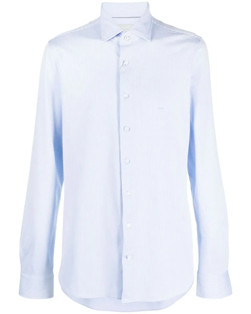 Michael Kors Gestreiftes Hemd - Blau Blau