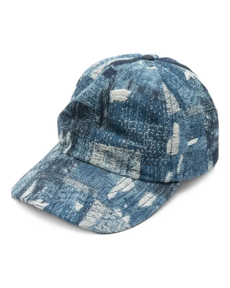 maharishi Mahaboro 6 Baseballkappe im Patchwork-Look - Blau Blau