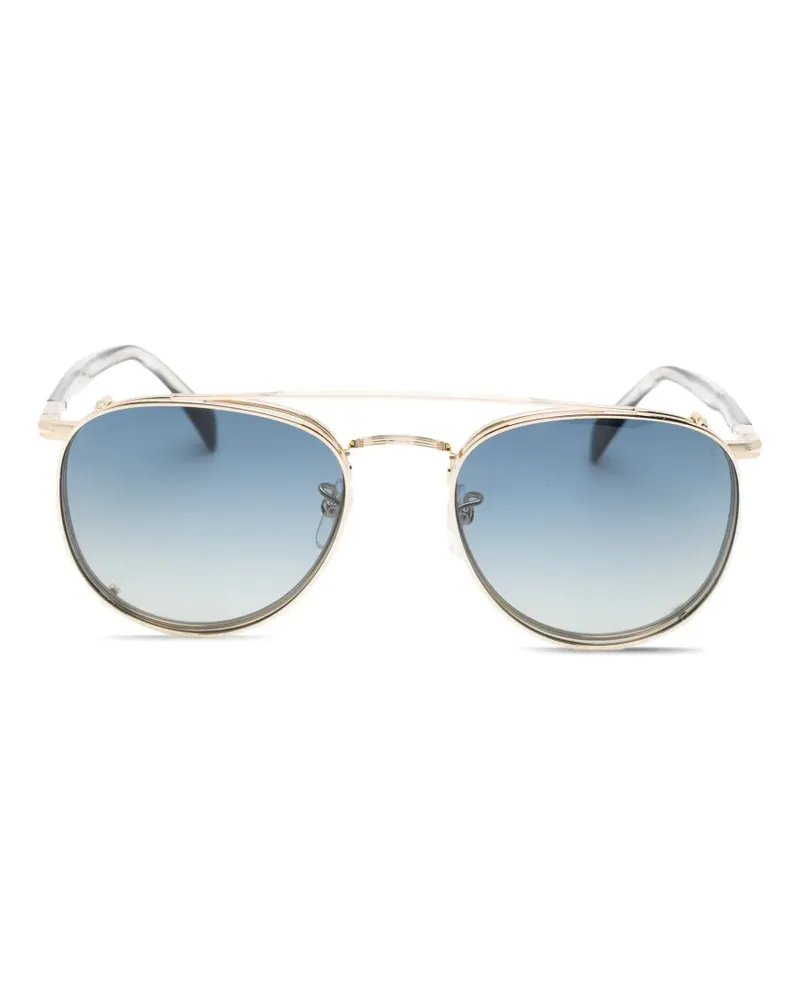 EYEWEAR by DAVID BECKHAM Clip-On-Brille mit rundem Gestell - Gold Gold