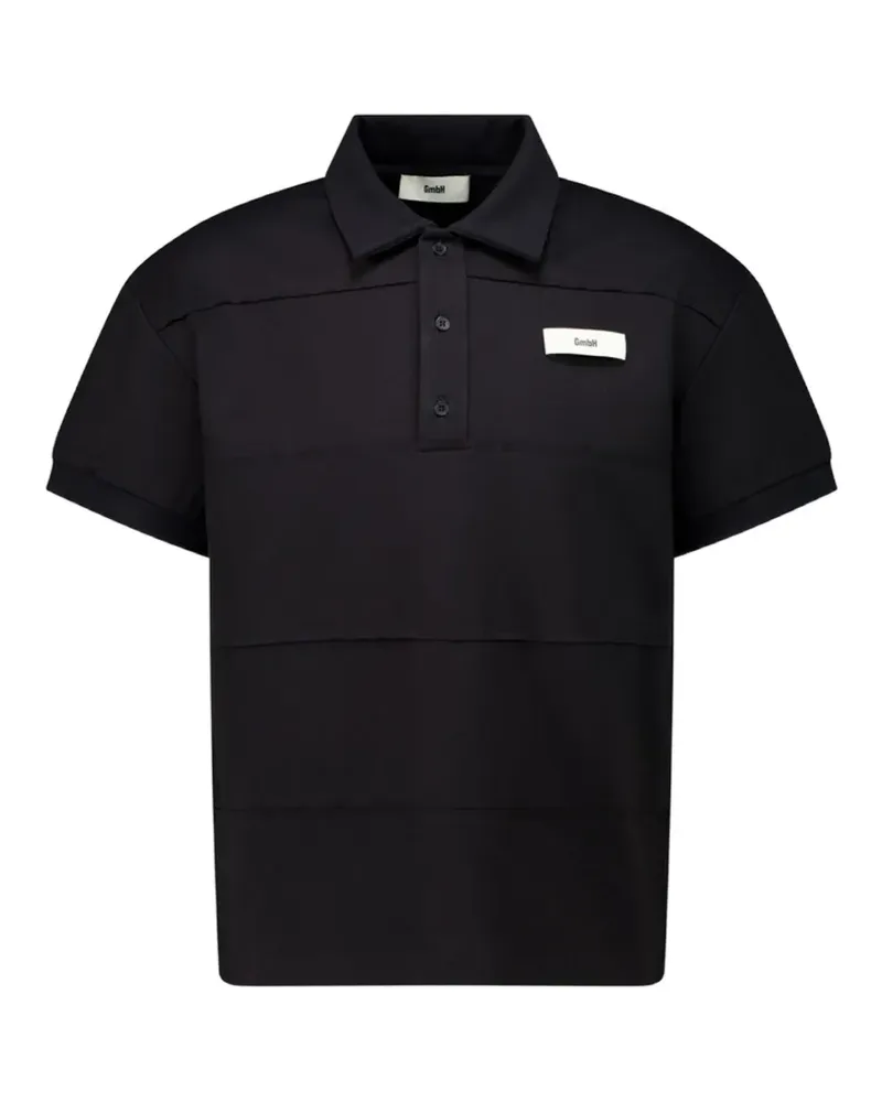 GmbH Patchwork polo shirt - Schwarz Schwarz