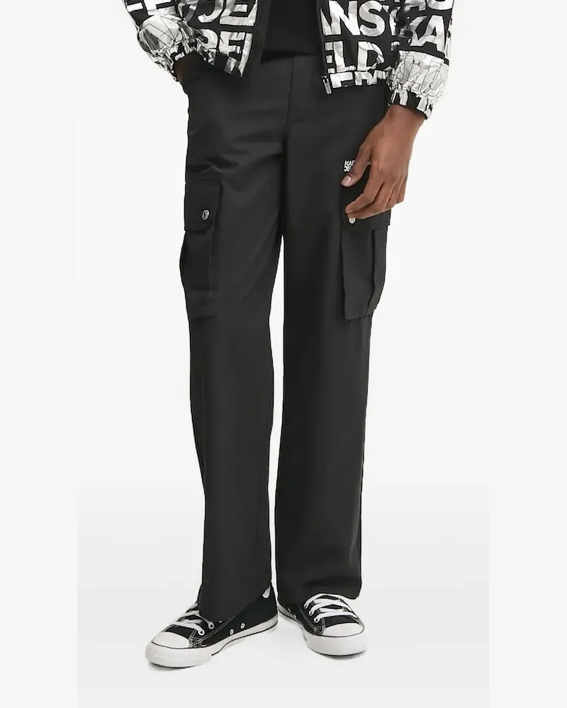 Karl Lagerfeld Klassische Cargohose - Schwarz Schwarz