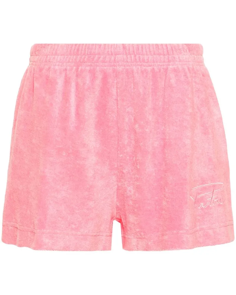 Patou Frottee-Shorts mit Logo-Stickerei - Rosa Rosa