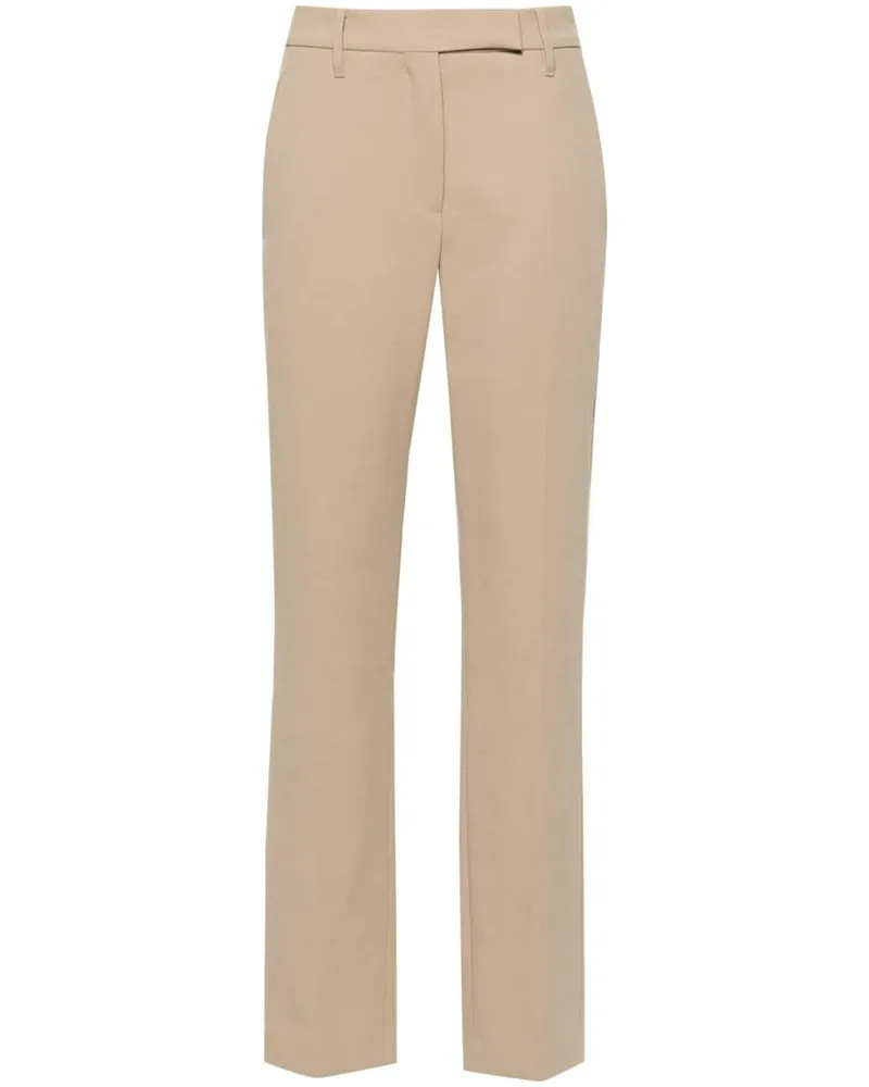 Brunello Cucinelli Tapered-Hose mit hohem Bund - Nude Nude