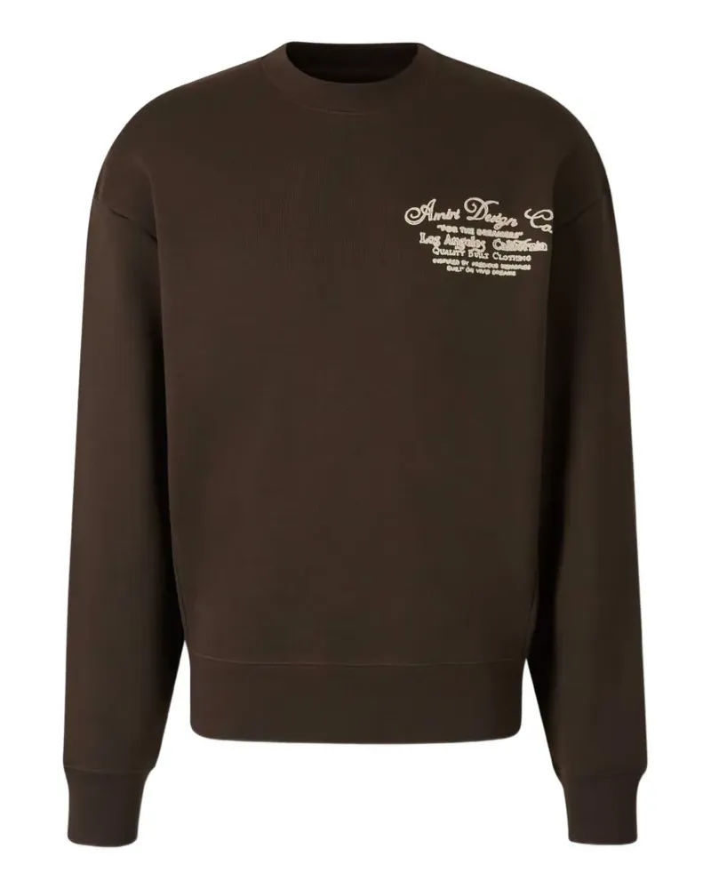 Amiri Sweatshirt mit Logo-Print - Braun Braun
