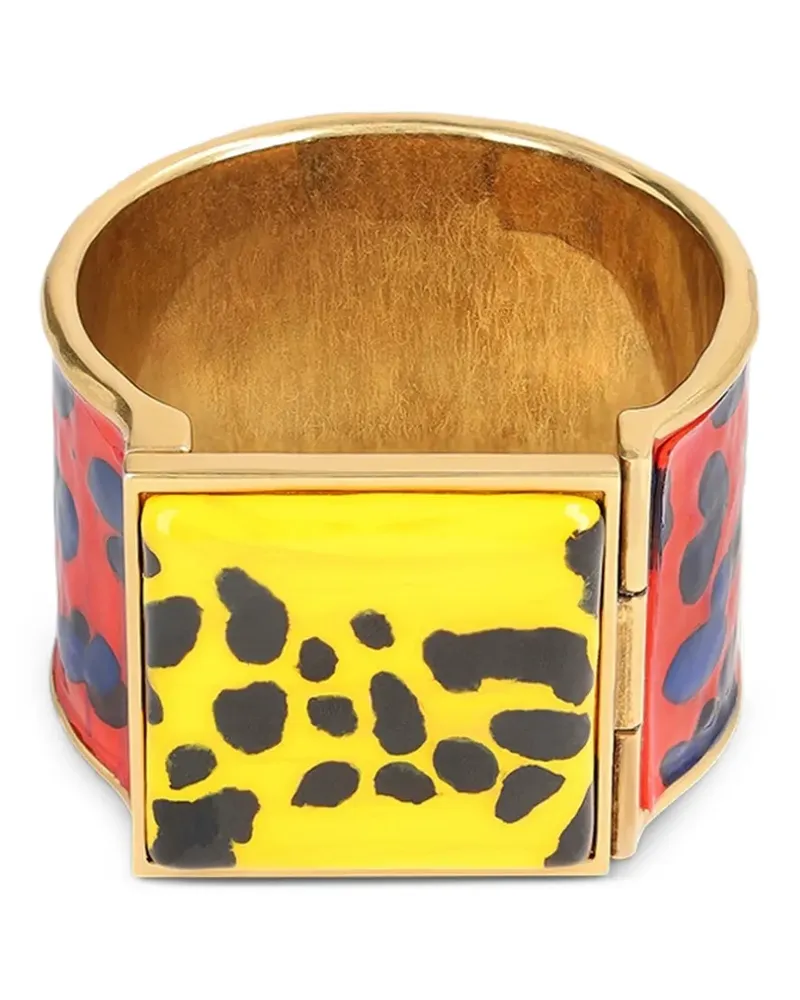 Dries van Noten Handgemachtes lackiertes Armband - Gold Gold