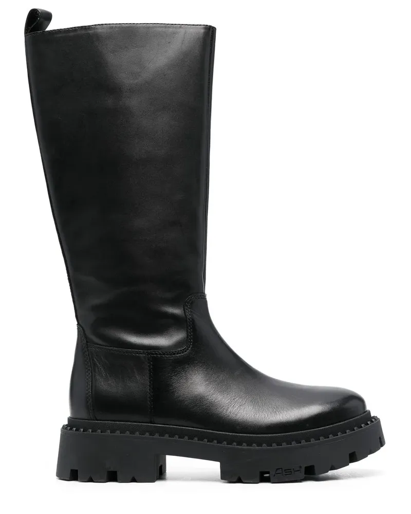 ash Kniehohe Stiefel 50mm - Schwarz Schwarz