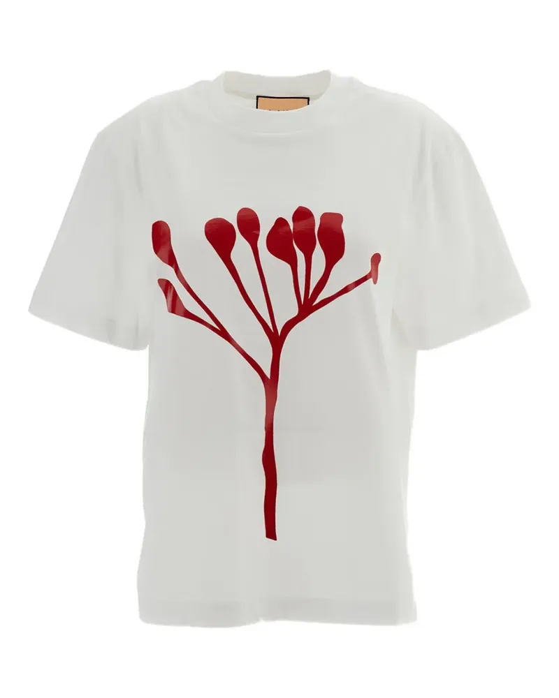 PLAN C T-Shirt mit grafischem Print - Weiß Weiß