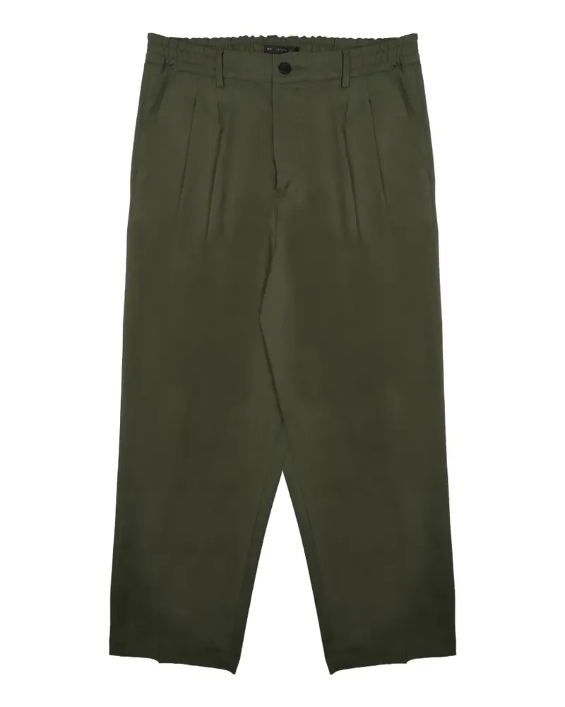 Low Brand pleated elasticated-waist trousers - Grün Grün