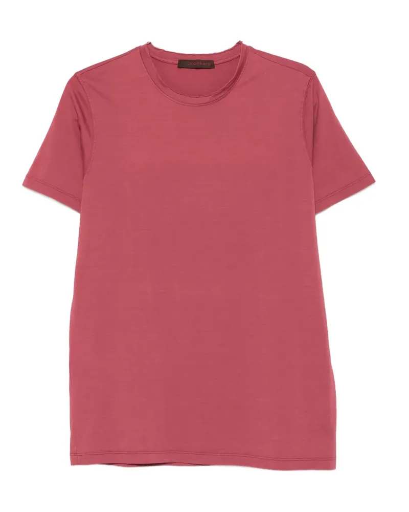 Jeordie's T-Shirt mit ungesäumten Kanten - Rosa Rosa