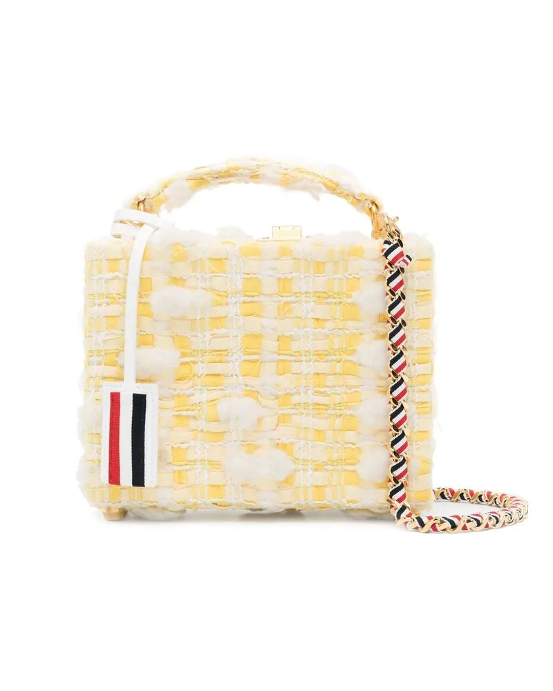 Thom Browne Tweed-Tasche - Gelb Gelb