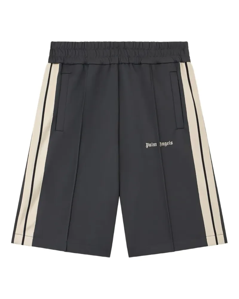 Palm Angels logo stripe track shorts - Grau Grau