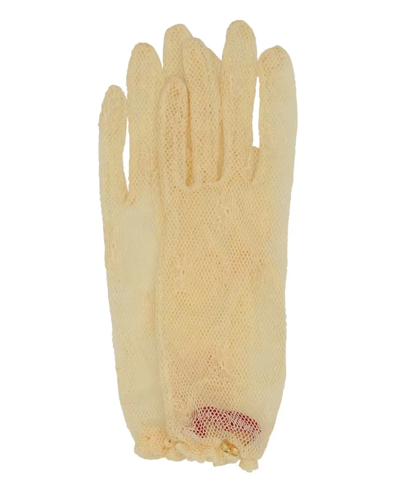 Valentino Garavani Handschuhe aus Mesh - Nude Nude