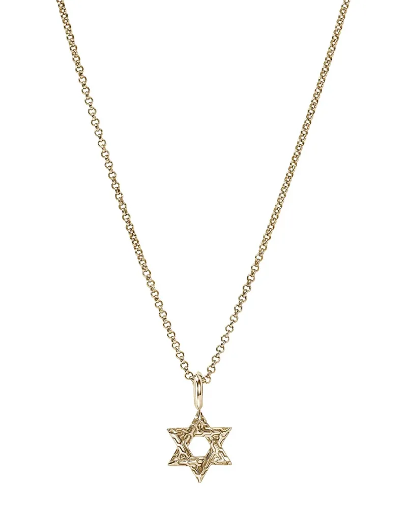 John Hardy 14K yellow gold JH Essential Star Of David necklace Gold