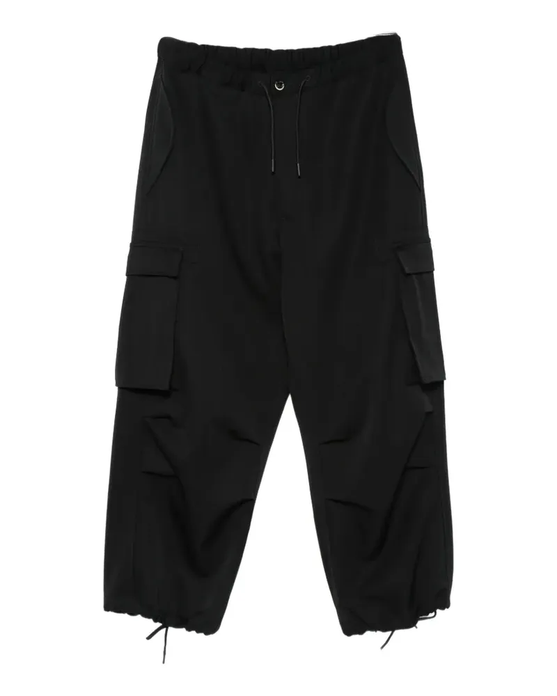 nine:inthe:morning Lucien drawstring-waist cargo pants - Schwarz Schwarz