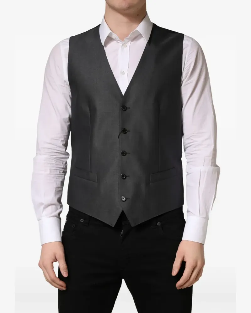 Dolce & Gabbana single-breasted waistcoat - Grau Grau