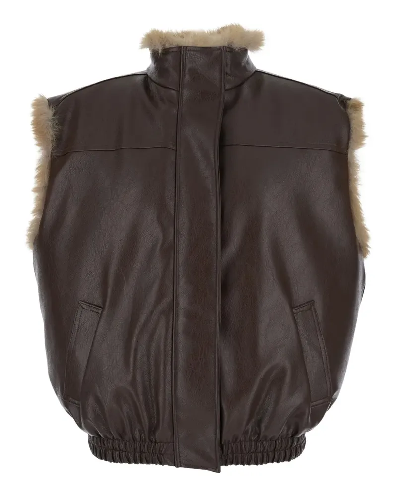 MSGM Wendbare Weste - Braun Braun