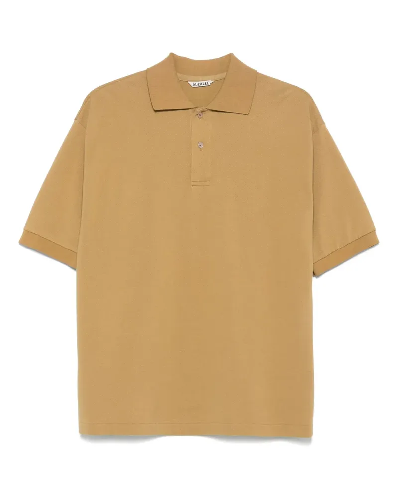 AURALEE Klassisches Poloshirt - Nude Nude