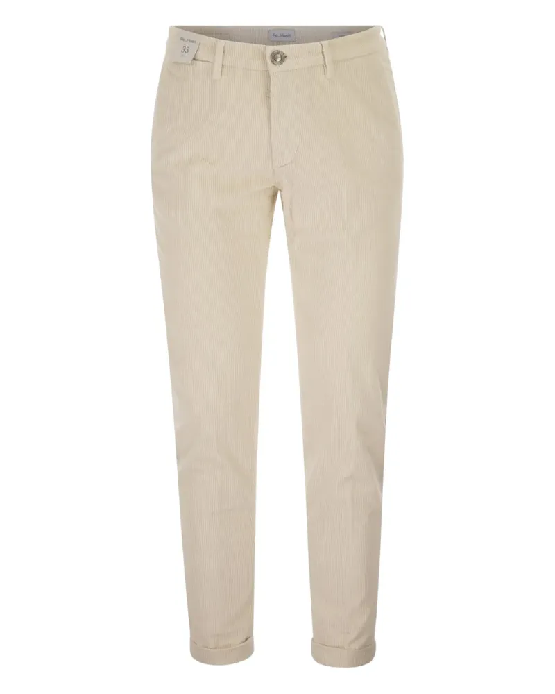 Re-HasH ribbed chinos trousers - Nude Nude