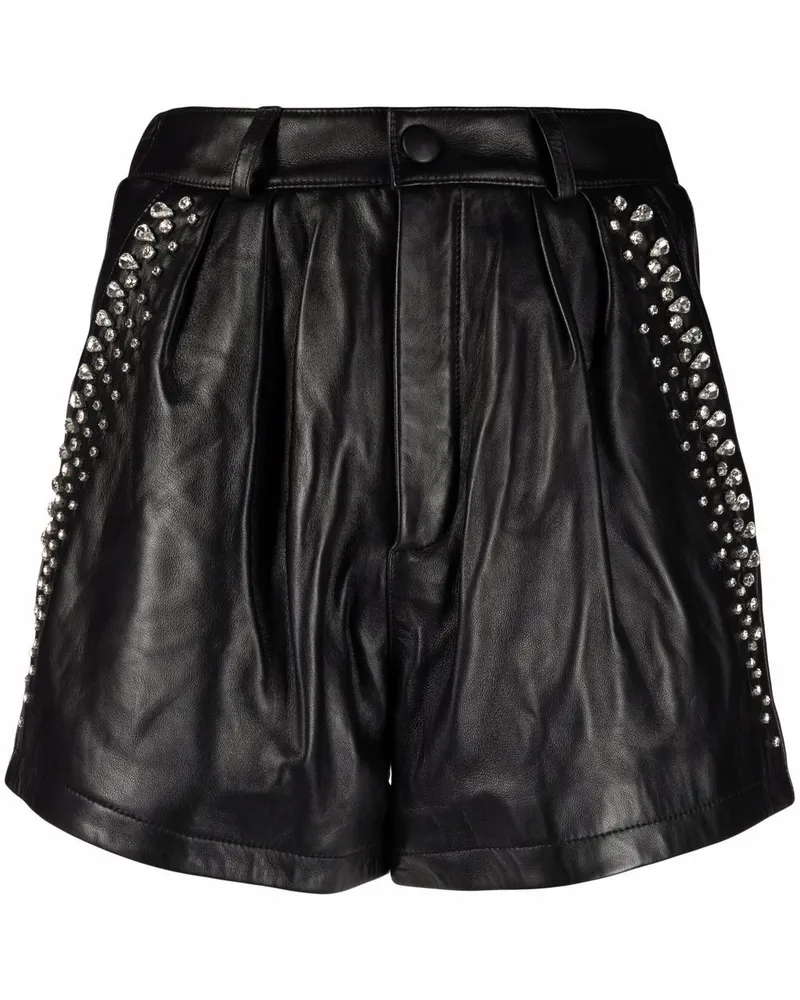 Philipp Plein Shorts mit Kristallen - Schwarz Schwarz