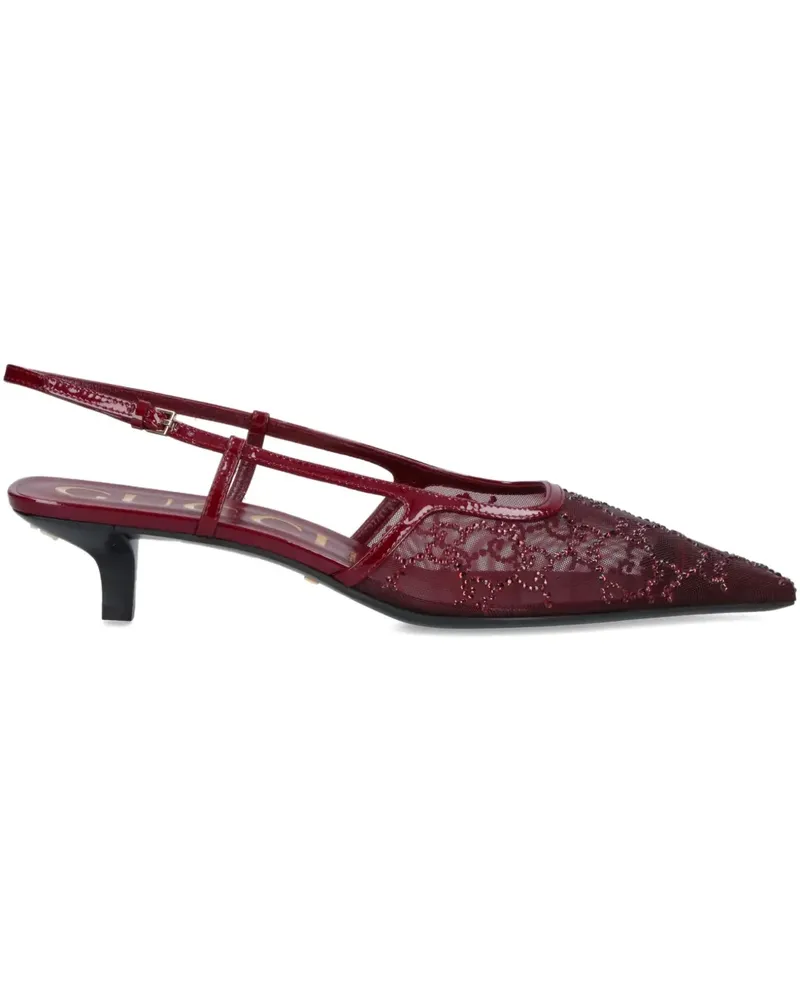 Gucci 35mm GG-embellished pumps - Rot Rot