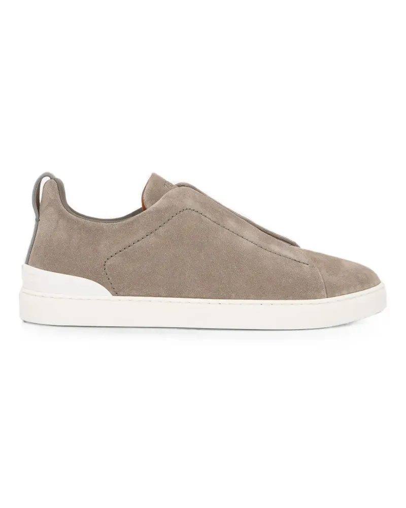 Ermenegildo Zegna utility blue suede Triple Stitch™ sneakers - Blau Blau