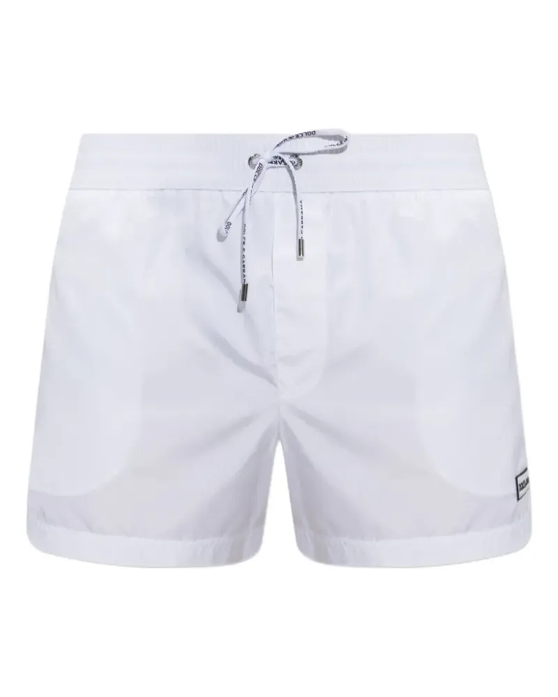 Dolce & Gabbana Badeshorts mit Kordelzug - Weiß Weiß