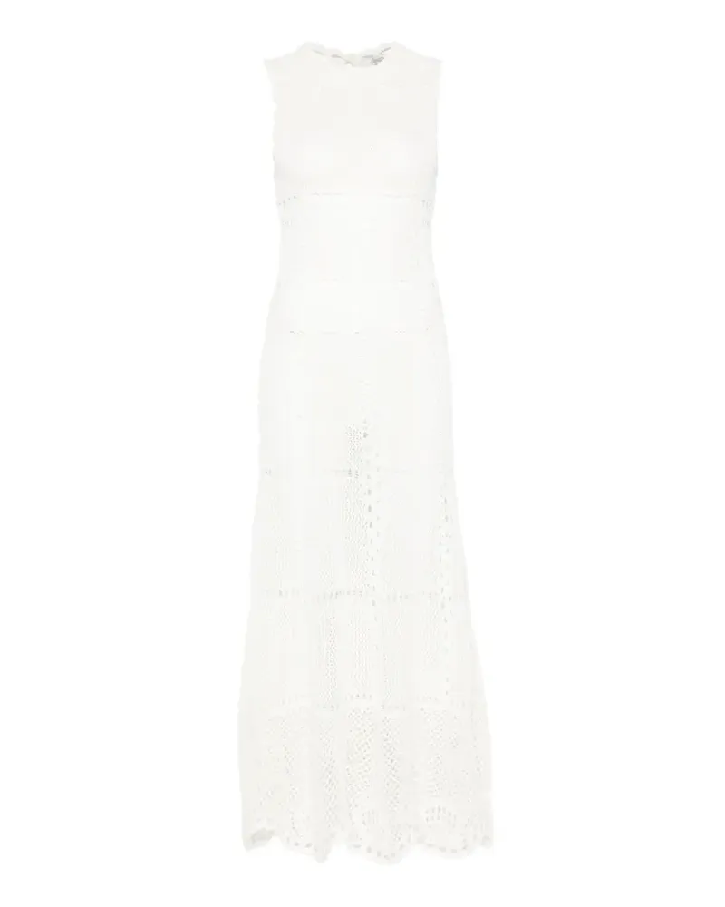 Erdem crochet-knit midi dress - Weiß Weiß