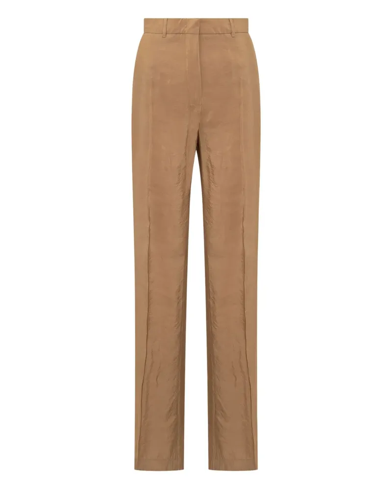 Max Mara Hose mit Bügelfalten - Braun Braun