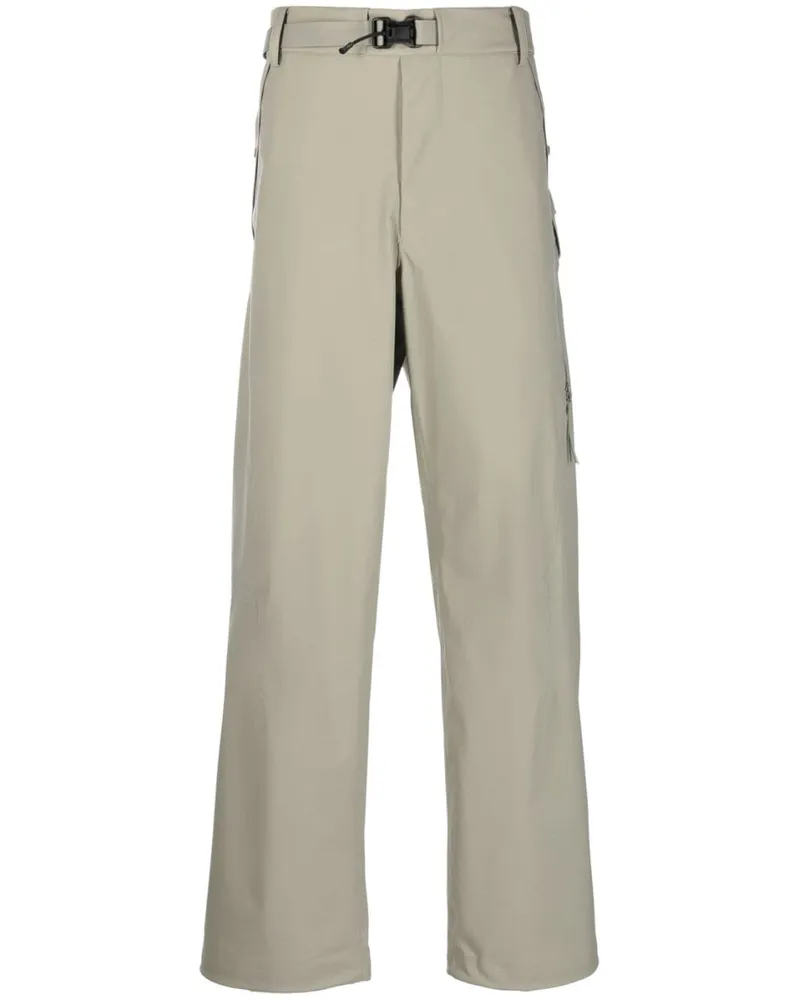 C.P. Company Wide-Leg-Hose mit Gürtel - Grün Grün
