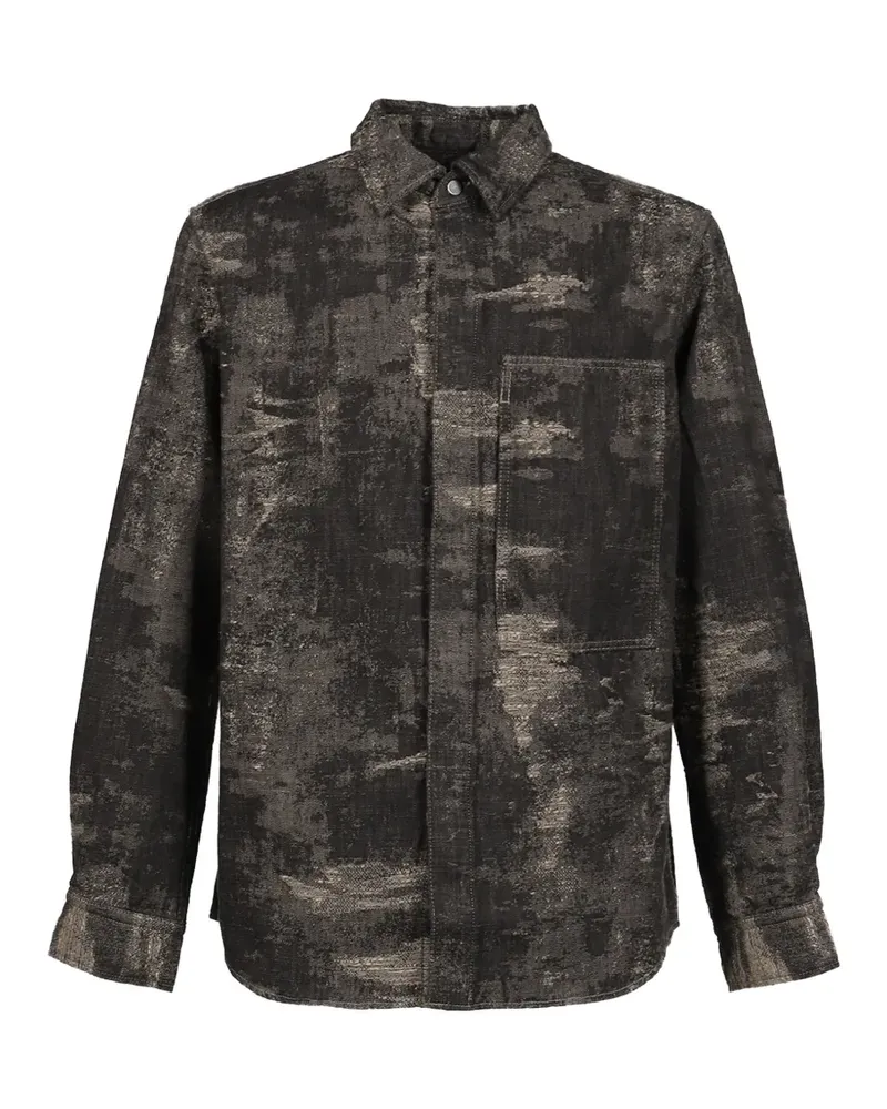 TAAKK jacquard-patterned shirt - Grau Grau