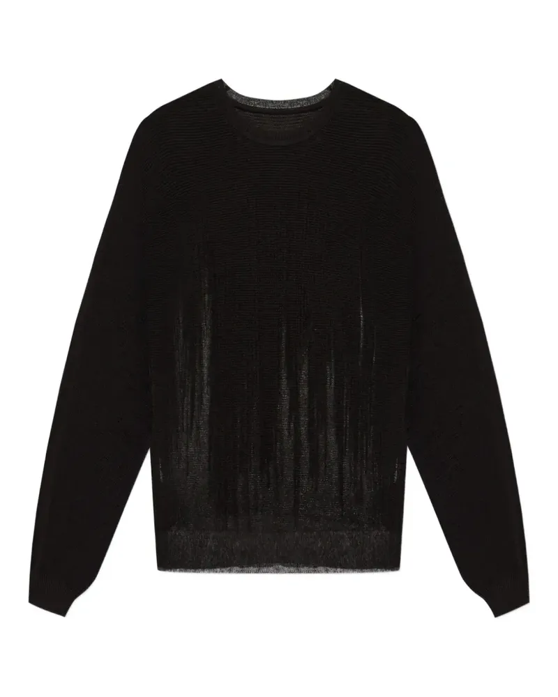 Issey Miyake Brush Close-Up crew-neck sweater - Braun Braun