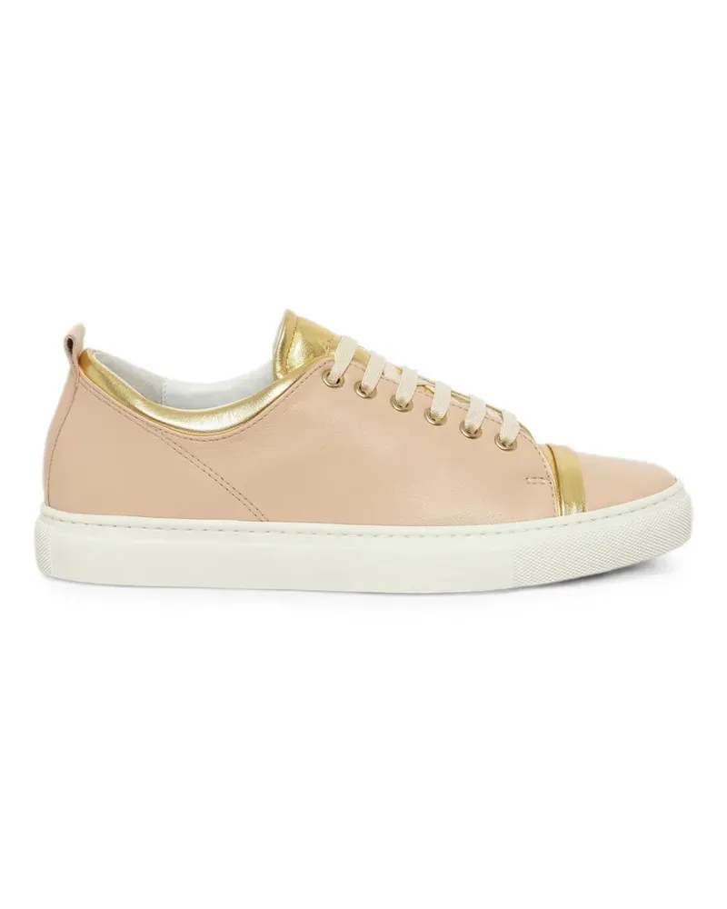 Lanvin Sneakers mit Metallic-Effekt - Nude Nude