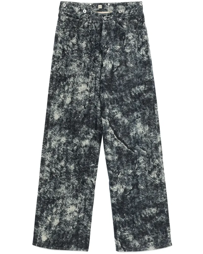 Taiga Takahashi Jeans mit Print - Blau Blau