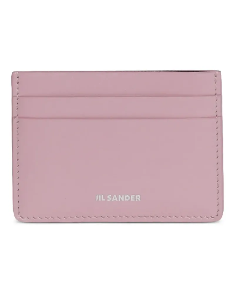 Jil Sander Kartenetui mit Logo - Rosa Rosa