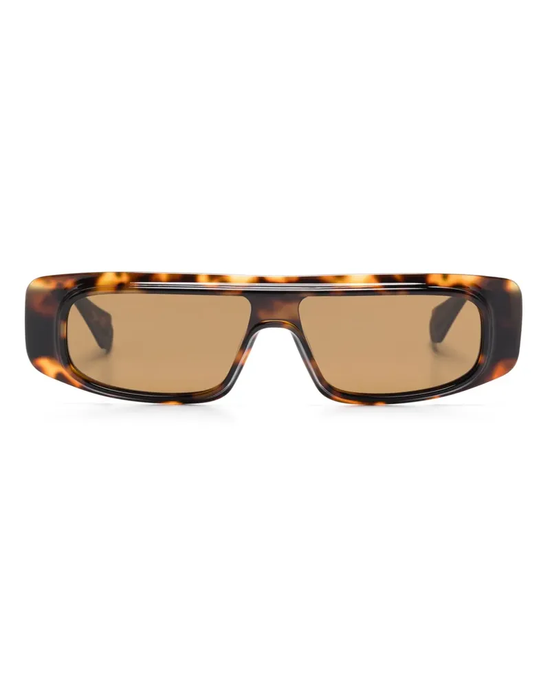 GIGI STUDIOS Sonnenbrille mit eckigem Gestell - Braun Braun