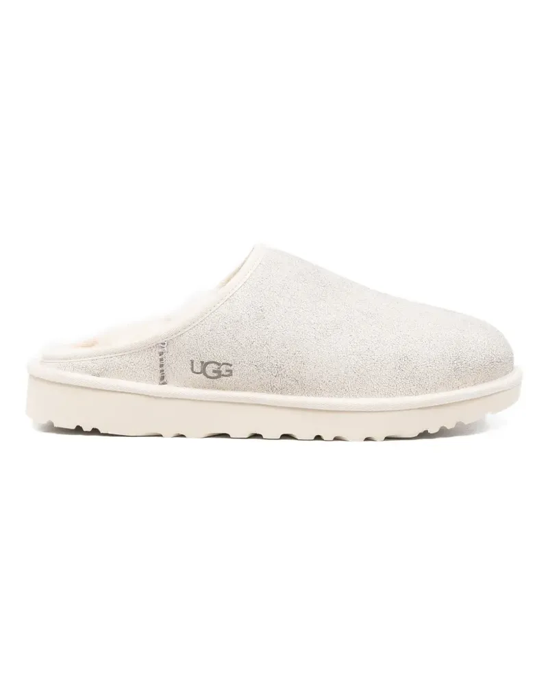 UGG crackle-effect mules - Nude Nude