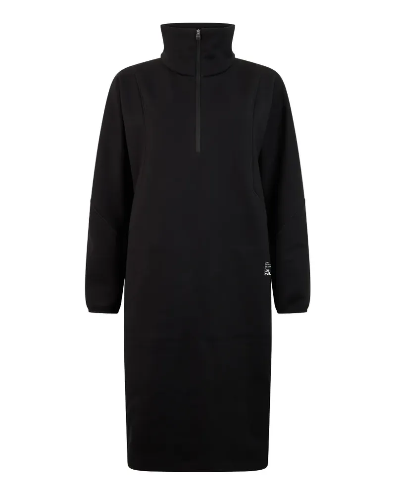 Herno Midikleid mit kurzem Reißverschluss - Schwarz Schwarz
