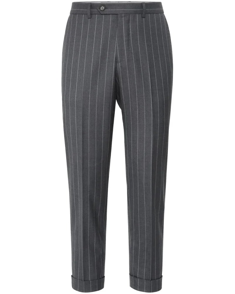 Brunello Cucinelli Gestreifte Hose - Grau Grau