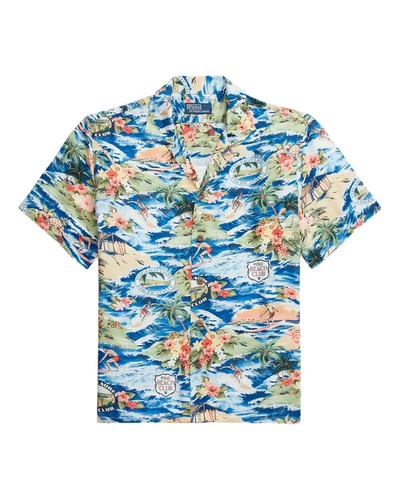 Ralph Lauren Hemd mit Print - Blau Blau